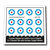 Custom Sticker - 2 x 2 Round Tile with Archery Target Pattern