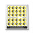 Custom Sticker - Black Falcon Round Shields (2x2) (Yellow)
