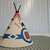 Replica Cloth - Tepee Cover with Buffalo Helmets Pattern (x172px2)