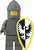 Custom Sticker - Black Falcon Ovoid Shields (Yellow)