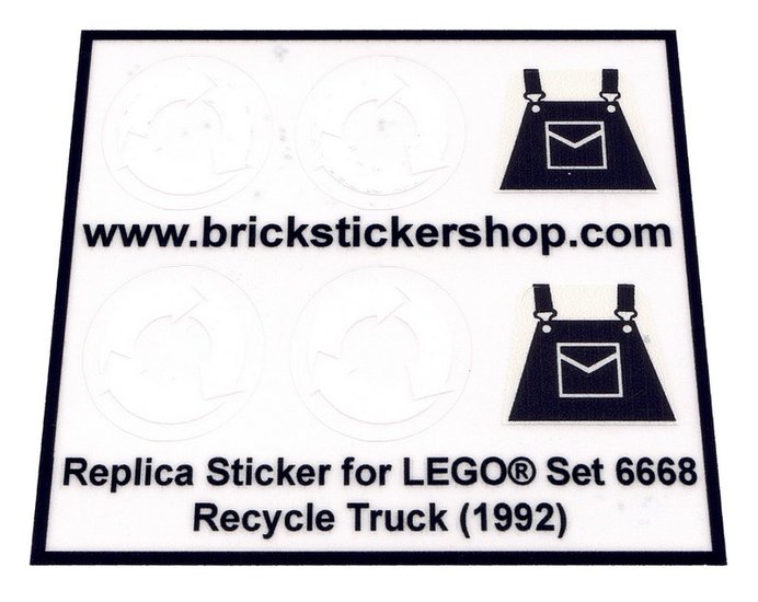 LEGO Sticker High Quality Replacement