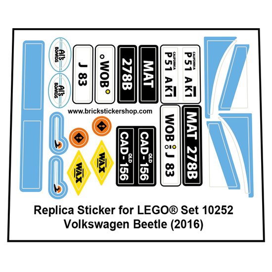 LEGO Sticker High Quality Replacement