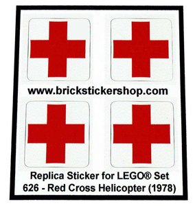  Lego Set 626 - Red Cross Helicopter (1978)
