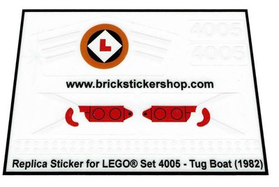  Lego Set 4005 - Tug Boat (1982)