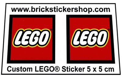 Lego Logo Decal/Sticker ersatzset 8 pieces