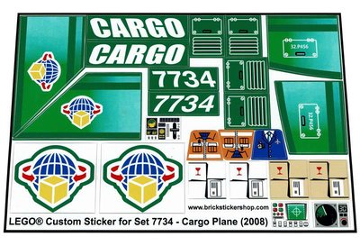 lego city cargo plane 2008