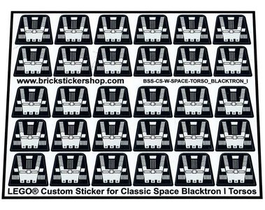 24 custom stickers FAMOUS FRENCH & GERMAN KNIGHTS lego torso size 
