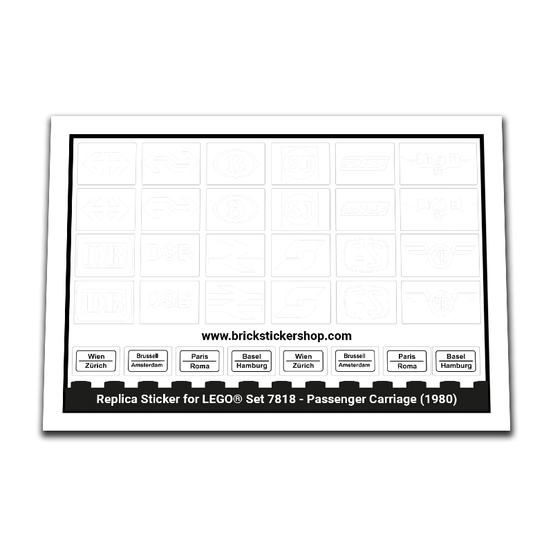 LEGO Sticker High Quality Replacement