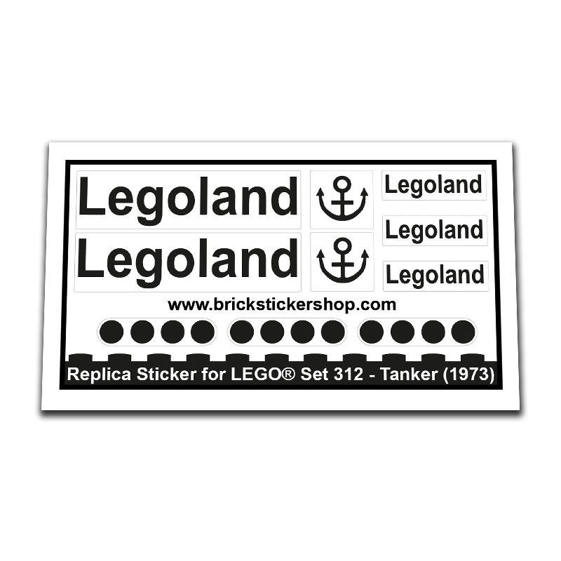LEGO Sticker High Quality Replacement