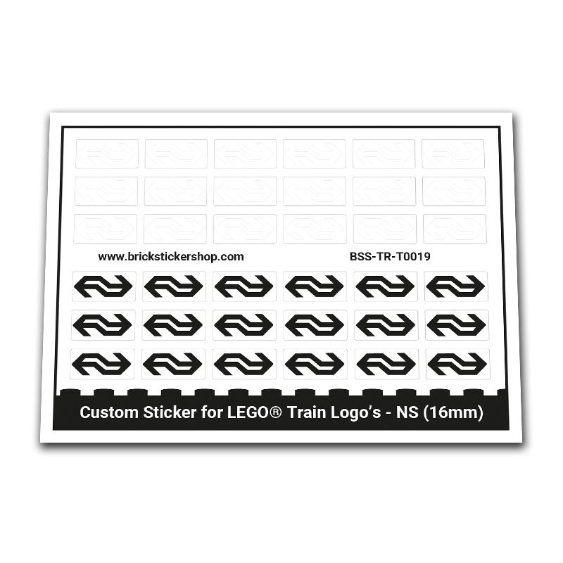 Custom Sticker - NS logo's 16mm - BrickStickerShop